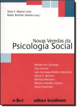 Imagem de NOVAS VEREDAS DA PSICOLOGIA SOCIAL
