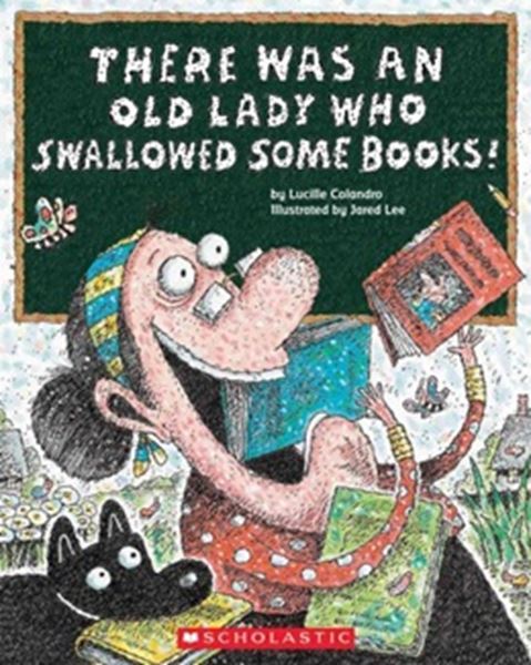 Picture of THERE WAS AN OLD LADY WHO SWALLOWED SOME BOOKS!