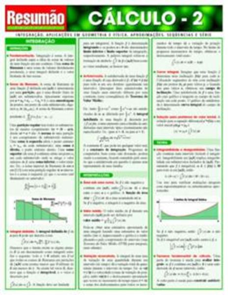 Picture of RESUMAO - CALCULO 2