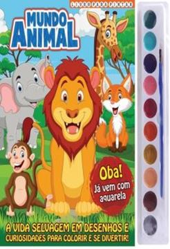 Imagem de MUNDO ANIMAL - LIVRO PARA PINTAR COM AQUARELA