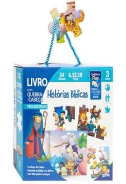 Imagem de TODOLIVRO PLAY - LIVRO COM QUEBRA-CABECA - HISTORIAS BIBLICAS
