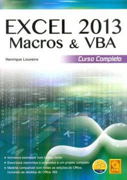Imagem de EXCEL 2013 MACROS & VBA - CURSO COMPLETO