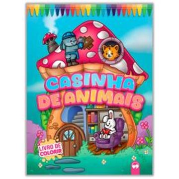 Imagem de LIVRO DE COLORIR - CASINHA DE ANIMAIS