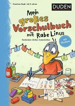 Imagem de MEIN GROßES VORSCHULBUCH MIT RABE LINUS - BUCHSTABEN, ZAHLEN, KONZENTRATION - MIT STICKERN
