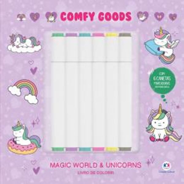 Picture of COLECAO COMFY GOODS - MAGIC WORLD & UNICORNS - LIVRO DE COLORIR