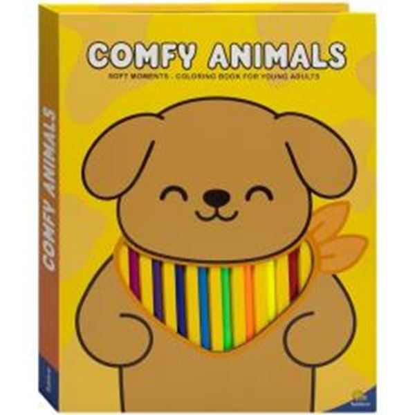 Picture of SOFT MOMENTS - COLORING BOOK FOR YOUNG ADULTS: COMFY ANIMALS