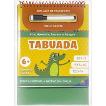 Imagem de VIRE, APRENDA, ESCREVA E APAGUE -TABUADA